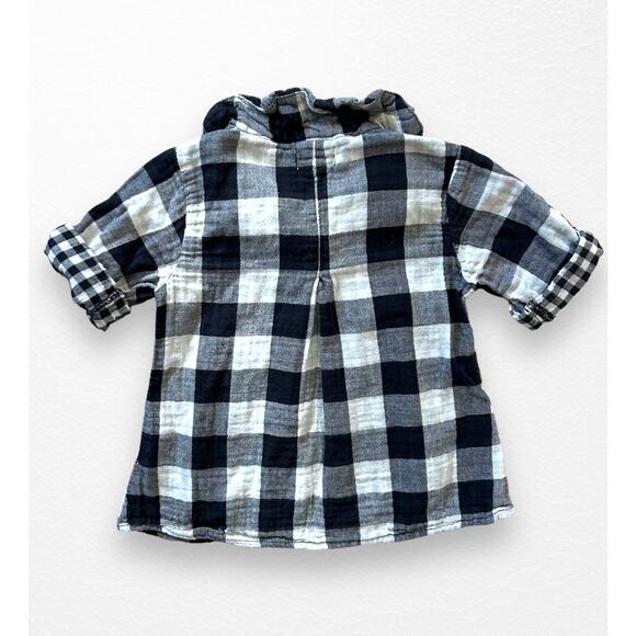 Joe Fresh Textured Plaid Tunic Top, Size 4 - Picture 5 of 8